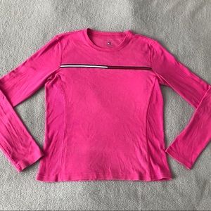 TOMMY HILFIGER Hot Pink Long Sleeve with Logo Line